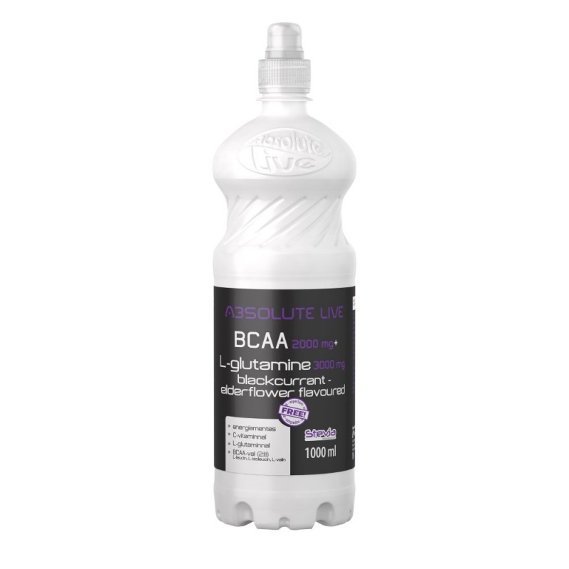 BCAA+L-GLUTAMINE BLACKCURRANT - ELDERFLOWER FLAVOURED 1L